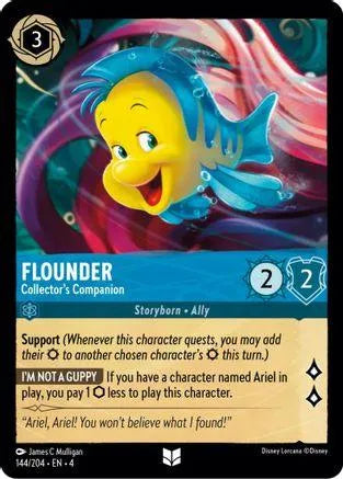 Flounder - Collector's Companion (144/204) Cold Foil - Ursulas Return - Emmett's ToyStop