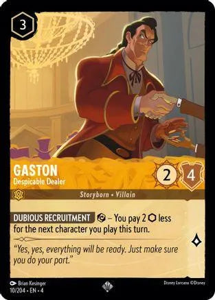 Gaston - Despicable Dealer (10/204) Cold Foil - Ursulas Return - Emmett's ToyStop