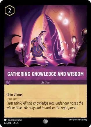 Gathering Knowledge and Wisdom (62/204) Cold Foil - Shimmering Skies - Emmett's ToyStop