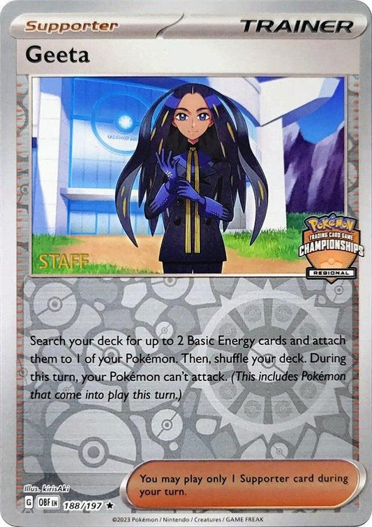 Geeta (188/197) (Staff Regional Championships) [League & Championship Cards] - Emmett's ToyStop