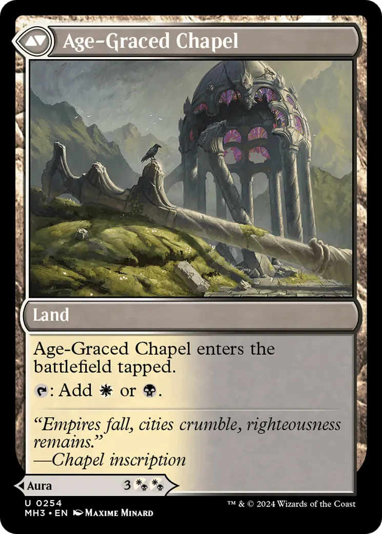 Glasswing Grace // Age-Graced Chapel (MH3-254) - [Modern Horizons 3] Foil - Emmett's ToyStop