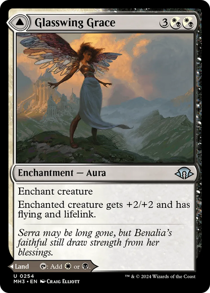 Glasswing Grace // Age-Graced Chapel (MH3-254) - [Modern Horizons 3] Foil - Emmett's ToyStop