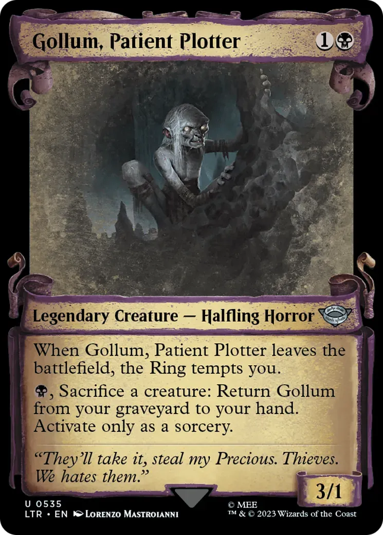 Gollum, Patient Plotter [The Lord of the Rings: Tales of Middle-Earth Showcase Scrolls] - Emmett's ToyStop