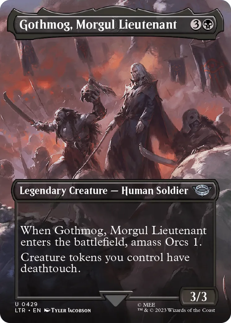 Gothmog, Morgul Lieutenant (Borderless Alternate Art) [The Lord of the Rings: Tales of Middle-Earth] - Emmett's ToyStop