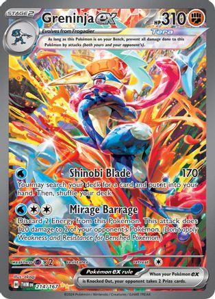 Greninja ex 214/167 - SV06 Twilight Masquerade Holofoil - Emmett's ToyStop