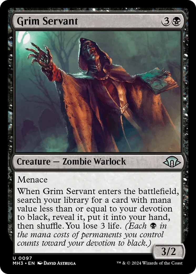 Grim Servant (MH3-097) - [Modern Horizons 3] - Emmett's ToyStop