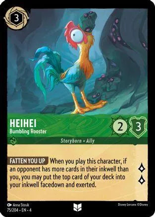 Heihei - Bumbling Rooster (75/204) Cold Foil - Ursulas Return - Emmett's ToyStop