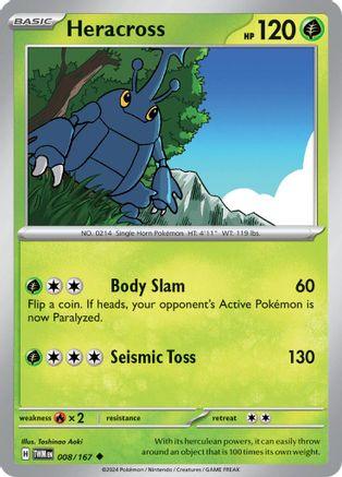 Heracross 8/167 - SV06 Twilight Masquerade Reverse Holofoil - Emmett's ToyStop