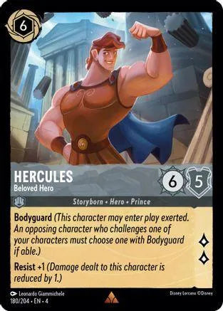 Hercules - Beloved Hero (180/204) Cold Foil - Ursulas Return - Emmett's ToyStop