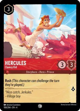 Hercules - Clumsy Kid (108/204) Cold Foil - Ursulas Return - Emmett's ToyStop