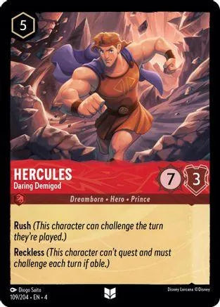 Hercules - Daring Demigod (109/204) Cold Foil - Ursulas Return - Emmett's ToyStop