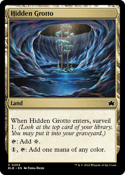 Hidden Grotto (BLB-254) - [Bloomburrow] Foil - Emmett's ToyStop