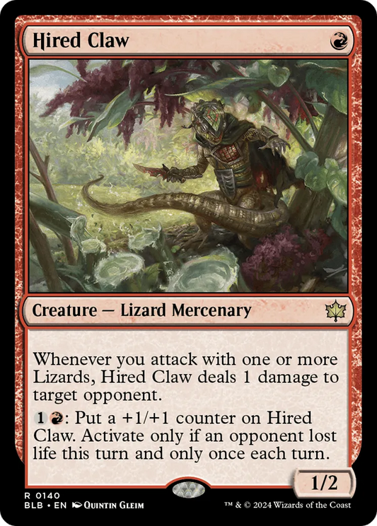 Hired Claw (BLB-140) - [Bloomburrow] Foil - Emmett's ToyStop