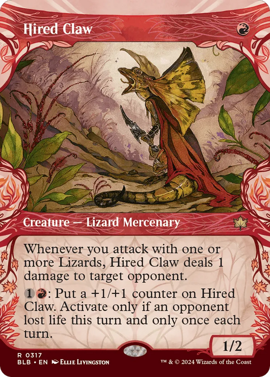 Hired Claw (BLB-317) - [Bloomburrow]: (Showcase) Foil - Emmett's ToyStop