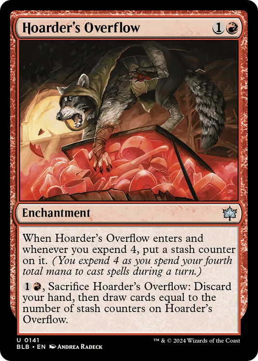 Hoarder's Overflow (BLB-141) - [Bloomburrow] Foil - Emmett's ToyStop