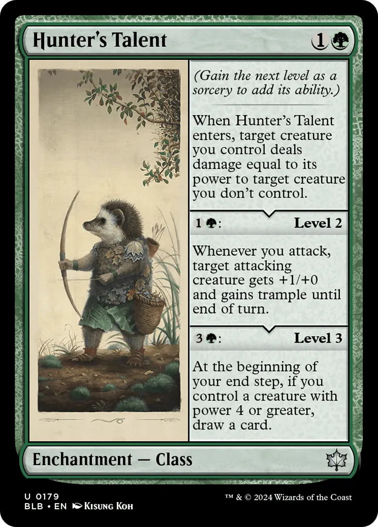 Hunter's Talent (BLB-179) - [Bloomburrow] Foil - Emmett's ToyStop