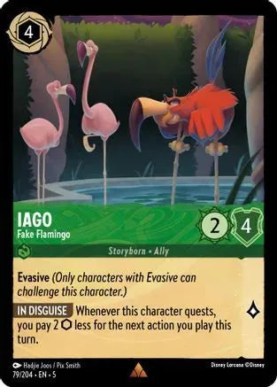 Iago - Fake Flamingo (79/204) Cold Foil - Shimmering Skies - Emmett's ToyStop