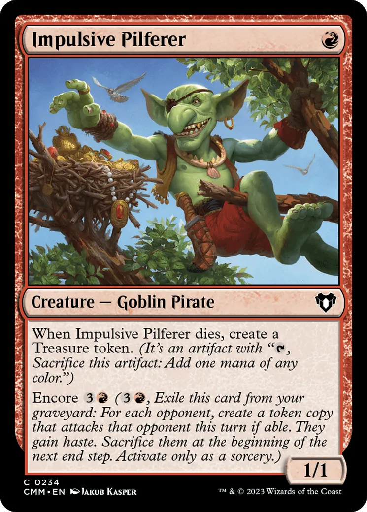 Impulsive Pilferer [Commander Masters] - Emmett's ToyStop