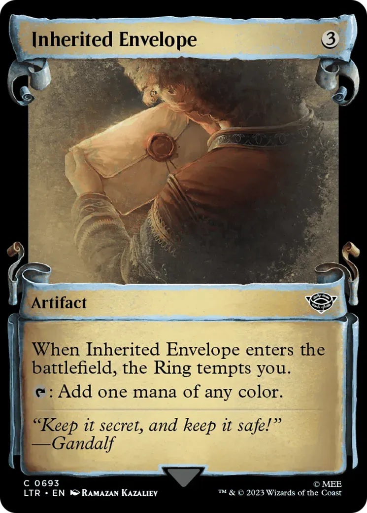 Inherited Envelope [The Lord of the Rings: Tales of Middle-Earth Showcase Scrolls] - Emmett's ToyStop