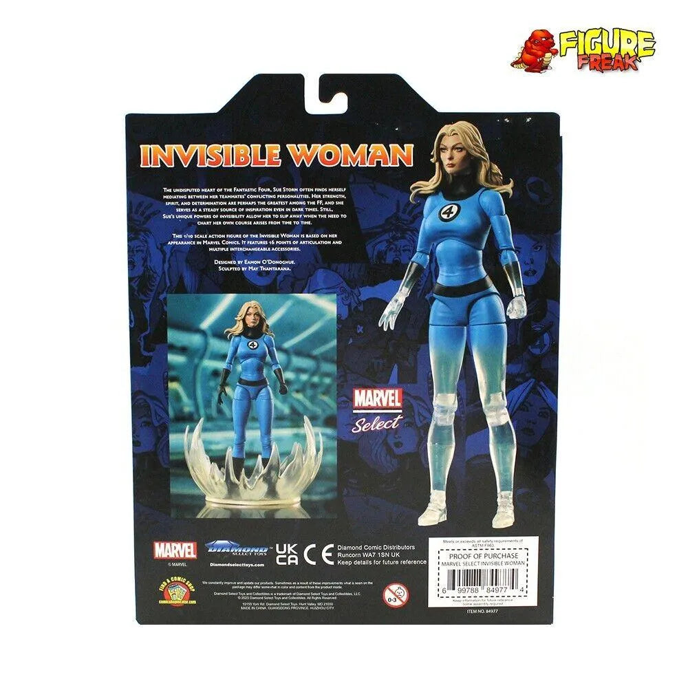 Invisible Woman | Marvel Select | Collector's Action Figure with Accessories - Emmett's ToyStop