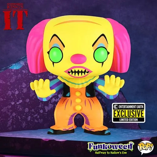 IT Pennywise Black Light Funko Pop! Vinyl Figure - Entertainment Earth Exclusive - Emmett's ToyStop