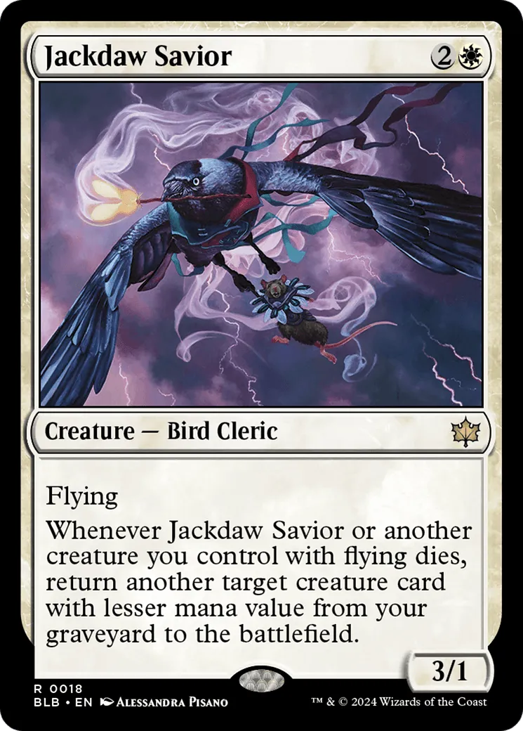 Jackdaw Savior (BLB-018) - [Bloomburrow] - Emmett's ToyStop