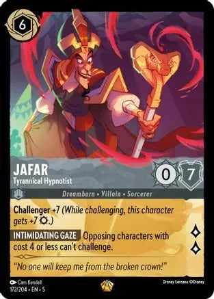 Jafar - Tyrannical Hypnotist (172/204) Cold Foil - Shimmering Skies - Emmett's ToyStop