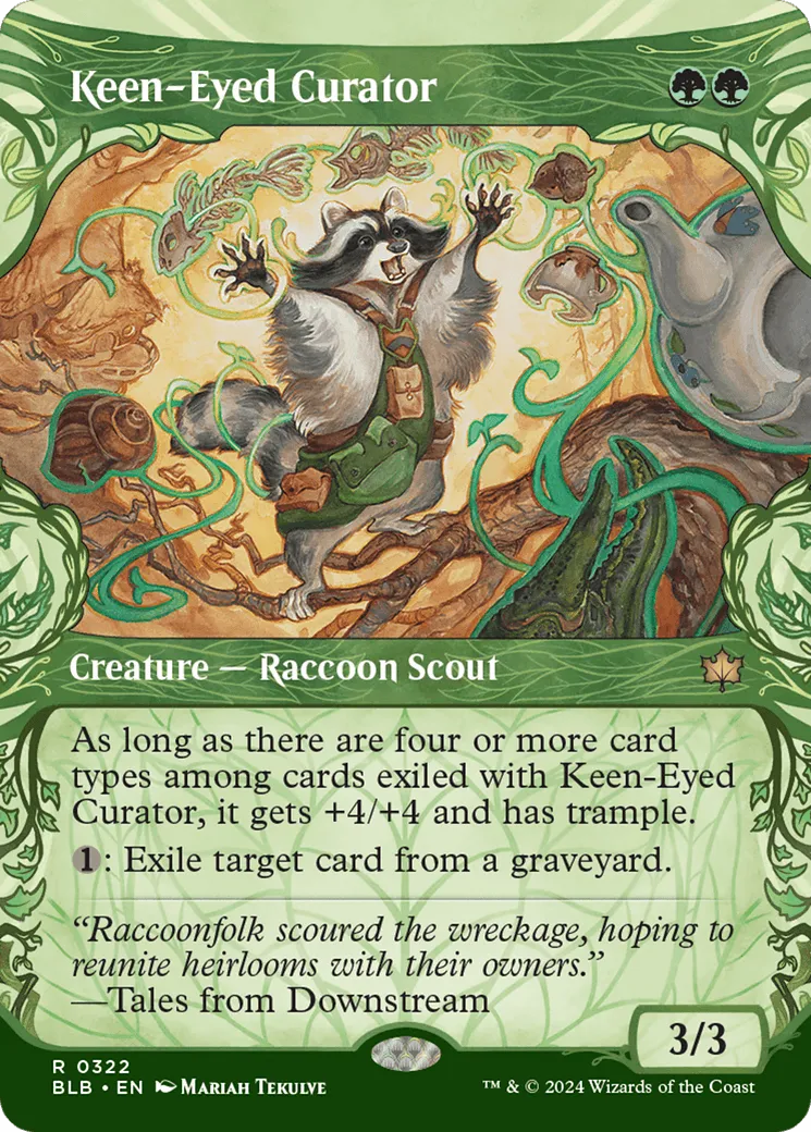 Keen-Eyed Curator (BLB-322) - [Bloomburrow]: (Showcase) Foil - Emmett's ToyStop