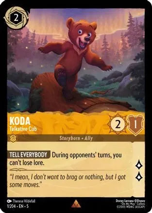 Koda - Talkative Cub (1/204) Cold Foil - Shimmering Skies - Emmett's ToyStop