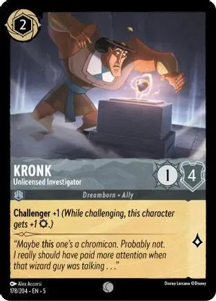 Kronk - Unlicensed Investigator (178/204) Cold Foil - Shimmering Skies - Emmett's ToyStop