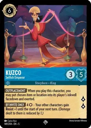 Kuzco - Selfish Emperor (149/204) Cold Foil - Shimmering Skies - Emmett's ToyStop