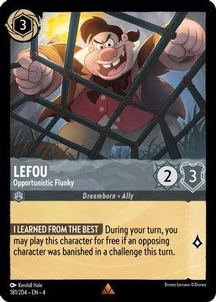 LeFou - Opportunistic Flunky (181/204) Cold Foil - Ursulas Return - Emmett's ToyStop