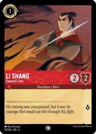 Li Shang - General's Son (111/204) Cold Foil - Ursulas Return - Emmett's ToyStop