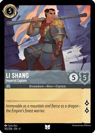 Li Shang - Imperial Captain (182/204) Cold Foil - Ursulas Return - Emmett's ToyStop