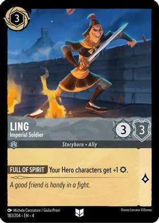 Ling - Imperial Soldier (183/204) Cold Foil - Ursulas Return - Emmett's ToyStop