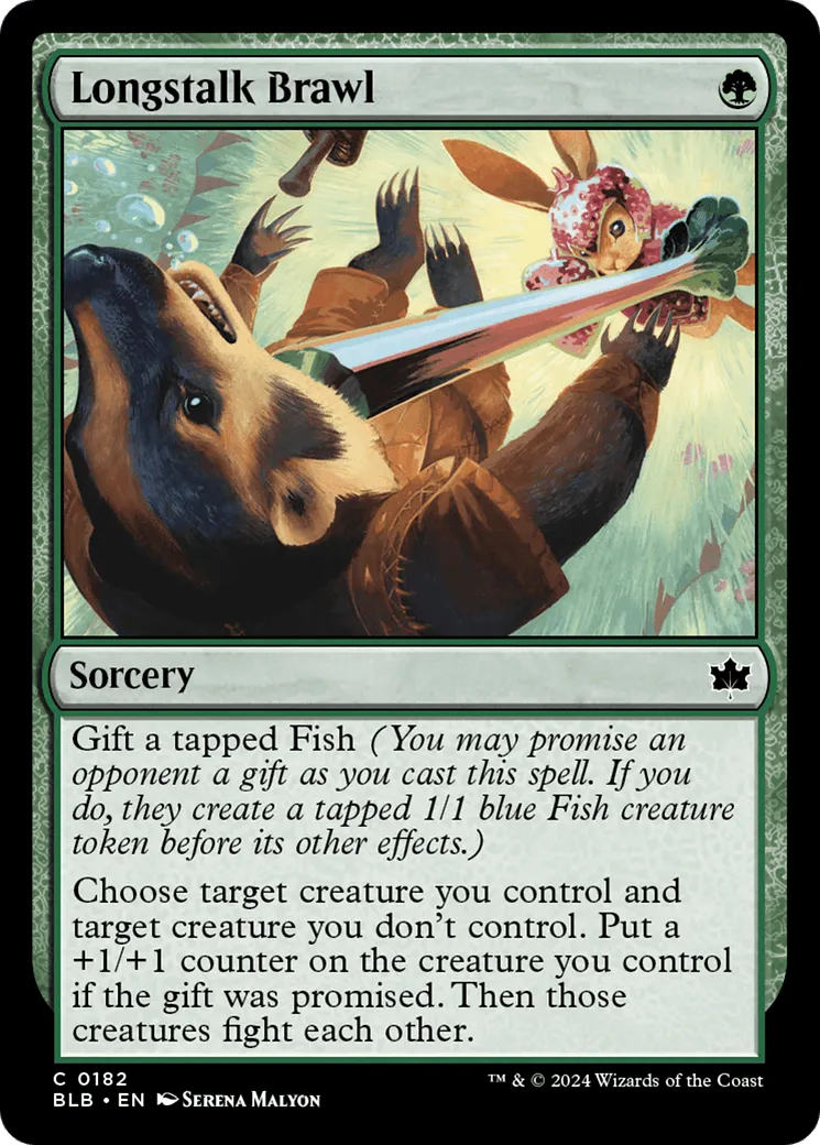 Longstalk Brawl (BLB-182) - [Bloomburrow] Foil - Emmett's ToyStop