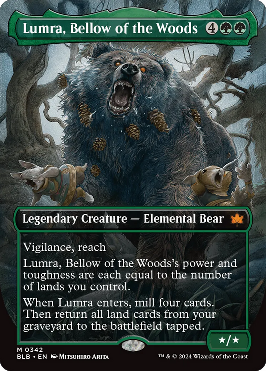 Lumra, Bellow of the Woods (BLB-342) - [Bloomburrow] (Borderless) - Emmett's ToyStop