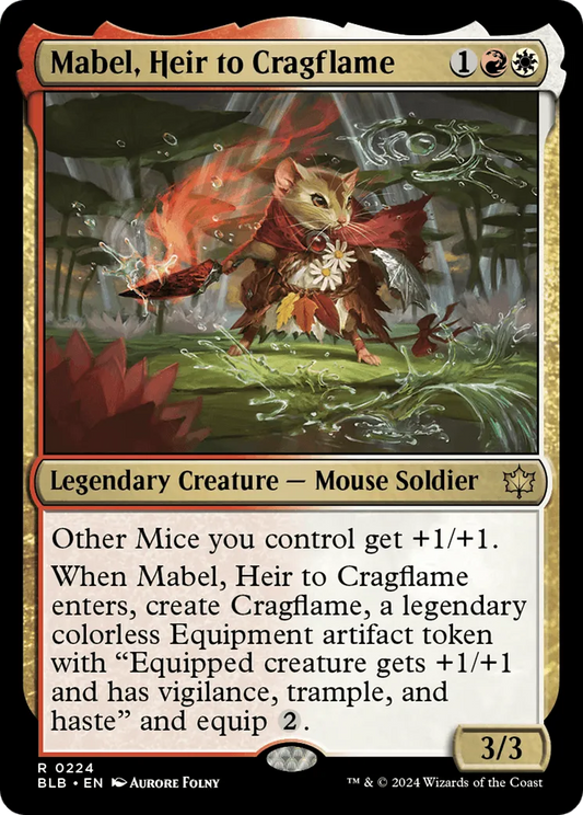 Mabel, Heir to Cragflame (BLB-224) - [Bloomburrow] - Emmett's ToyStop