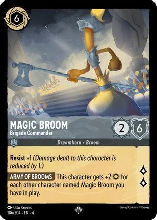 Magic Broom - Brigade Commander (186/204) Cold Foil - Ursulas Return - Emmett's ToyStop