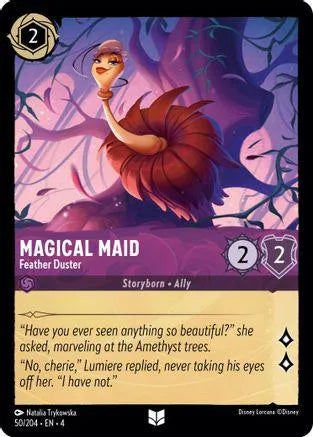 Magical Maid - Feather Duster (50/204) Cold Foil - Ursulas Return - Emmett's ToyStop