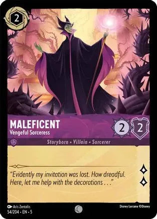 Maleficent - Vengeful Sorceress (54/204) Cold Foil - Shimmering Skies - Emmett's ToyStop