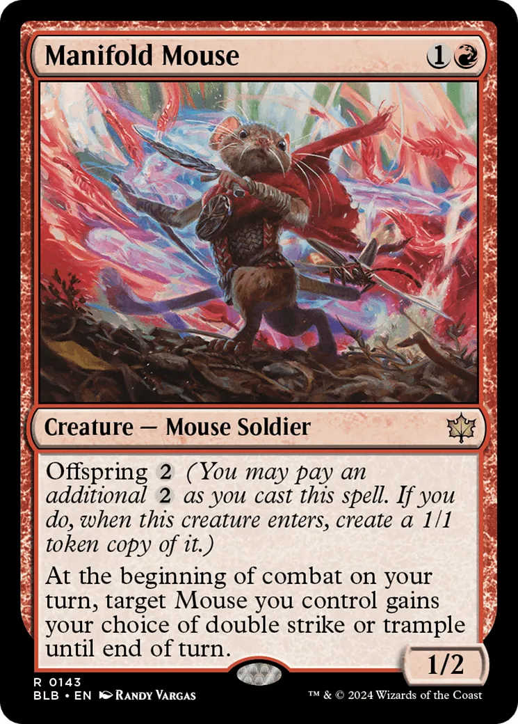 Manifold Mouse (BLB-143) - [Bloomburrow] Foil - Emmett's ToyStop