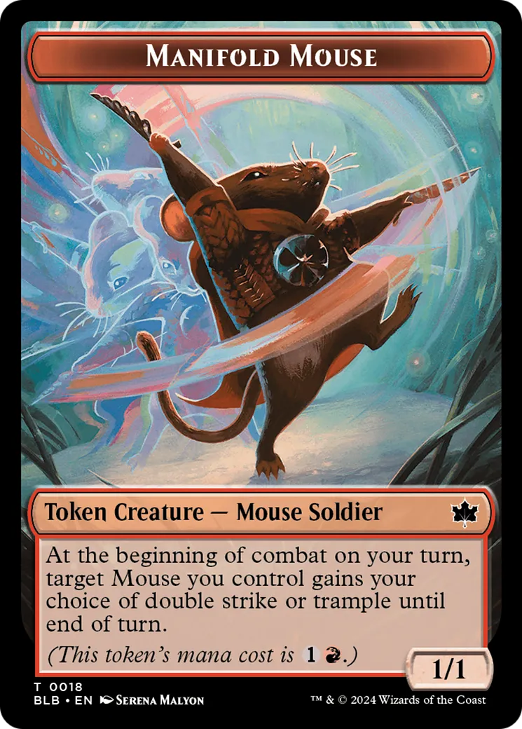 Manifold Mouse (TBLB-018) - [Bloomburrow Tokens] Foil - Emmett's ToyStop