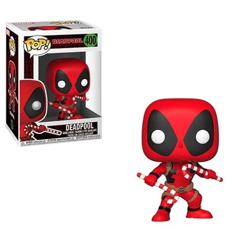 Marvel Holiday Deadpool with Candy Canes Funko Pop! Vinyl Figure - Emmett's ToyStop