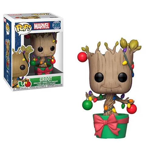 Marvel Holiday Groot with Lights Funko Pop! Vinyl Figure - Emmett's ToyStop