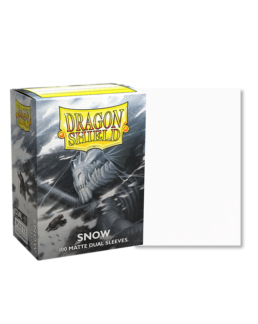 Dragon Shield - 100ct Standard Size | Dual Matte Snow