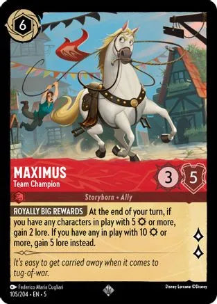 Maximus - Team Champion (105/204) Cold Foil - Shimmering Skies - Emmett's ToyStop