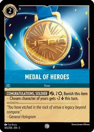 Medal of Heroes (165/204) Cold Foil - Shimmering Skies - Emmett's ToyStop