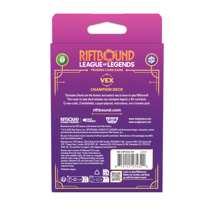 Riftbound Unleashed Champion Deck: Vex
