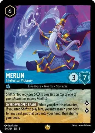 Merlin - Intellectual Visionary (159/204) Cold Foil - Shimmering Skies - Emmett's ToyStop